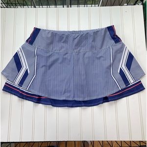 Lucky in Love Navy and White Mini Skirt